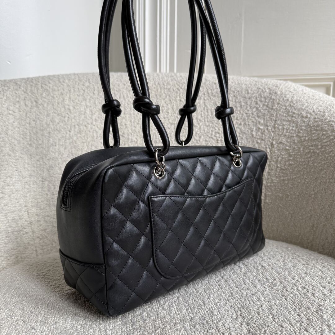 2005 Chanel Cambon Quilted Black Bowling Shoulder Bag – JennyHayley