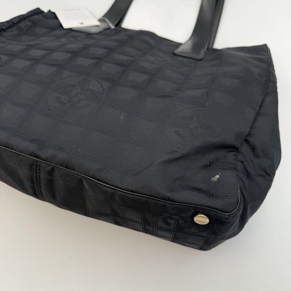2003 Chanel CC Travel Line Black Tote Bag