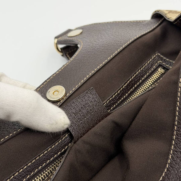Gucci GG Monogram Canvas Brown Tote Bag