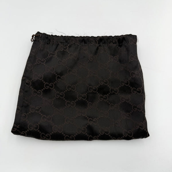 Gucci GG Canvas Belted Brown Tote Bag
