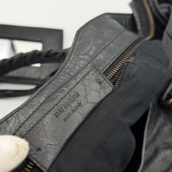 2006 Balenciaga The City Leather Black Handbag