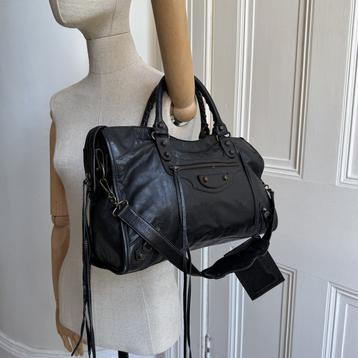 2006 Balenciaga The City Leather Black Handbag