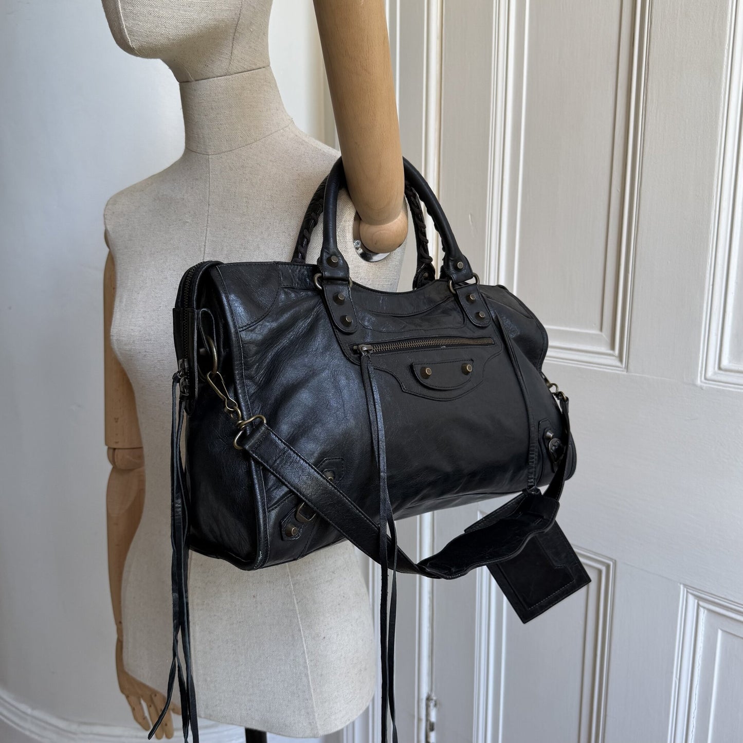 2006 Balenciaga The City Leather Black Bag