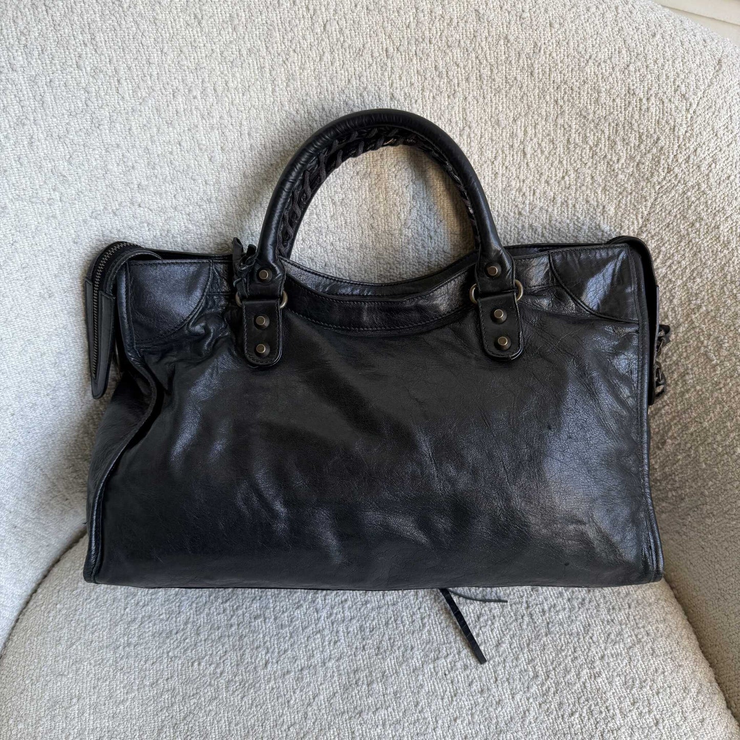 2006 Balenciaga The City Leather Black Bag