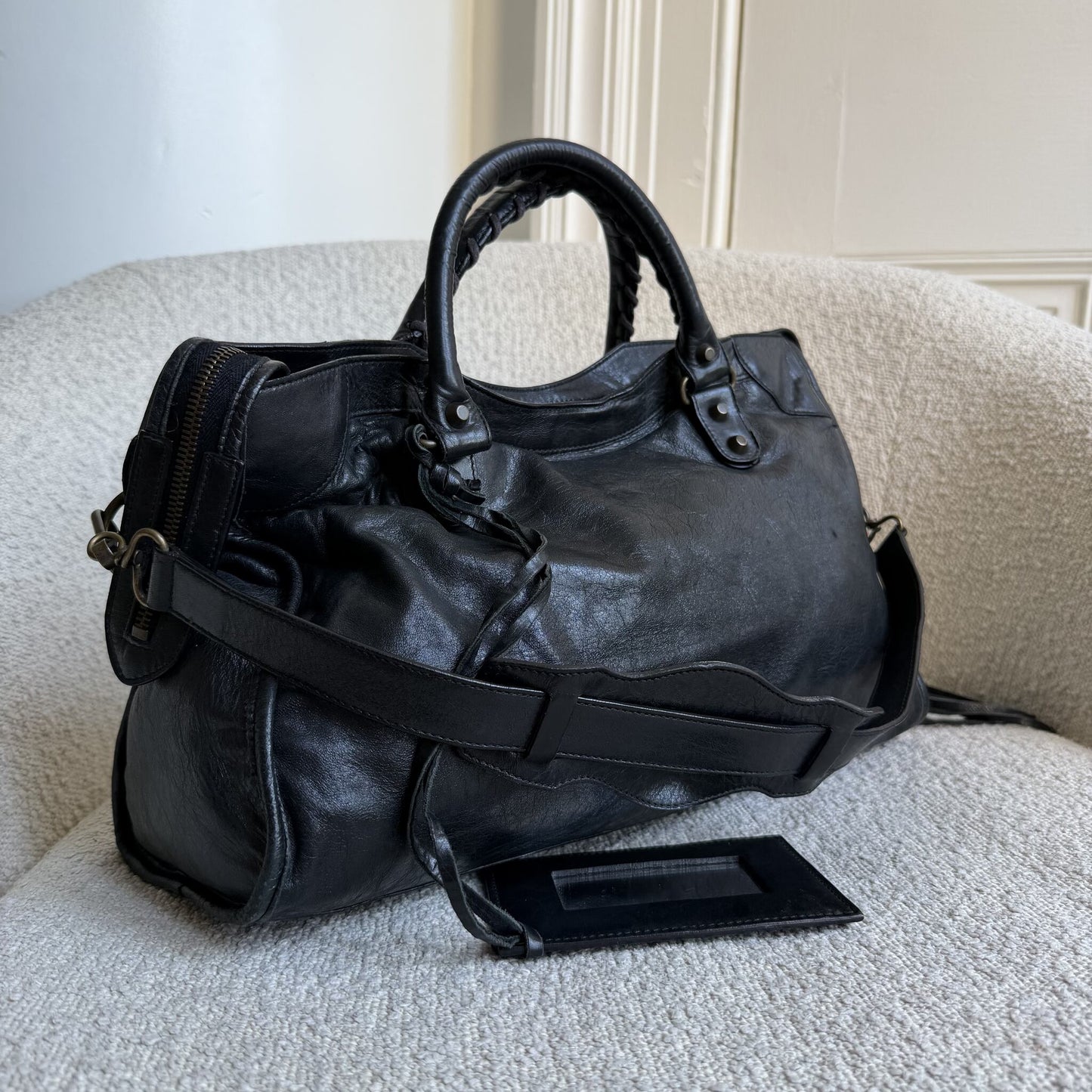 2006 Balenciaga The City Leather Black Bag