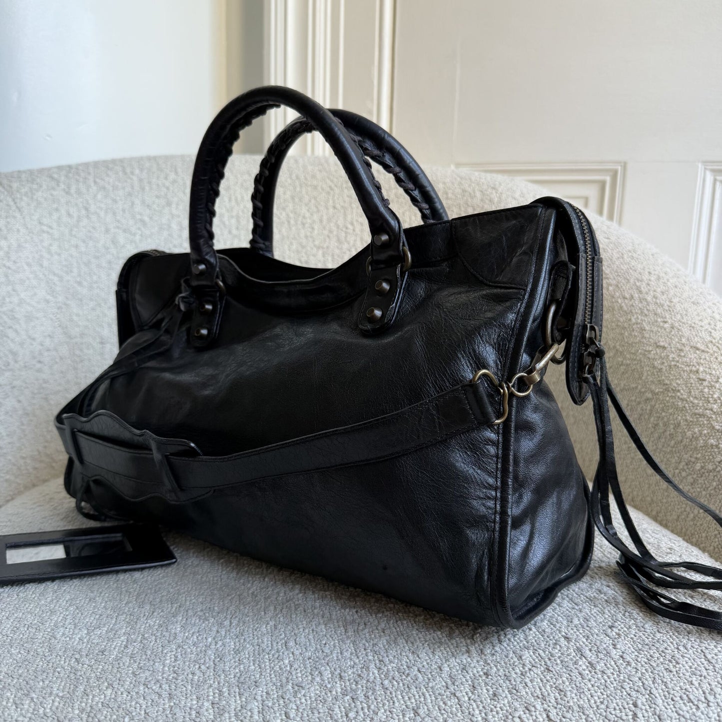 2006 Balenciaga The City Leather Black Bag
