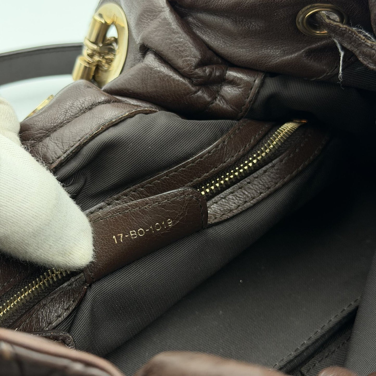 Dior Cannage Le Trente Brown Leather Tote Bag