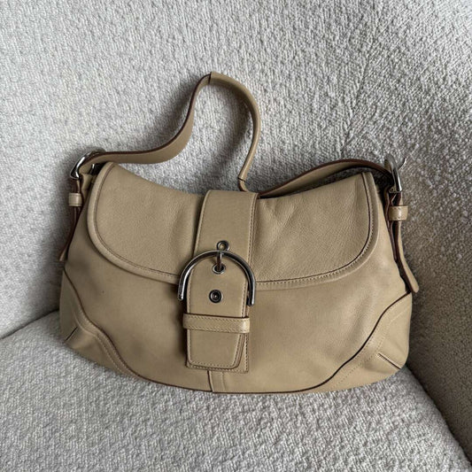 Coach Soho Leather Butter Yellow Shoulder Bag