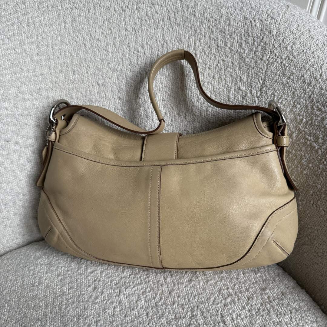 Coach Soho Leather Butter Yellow Shoulder Bag
