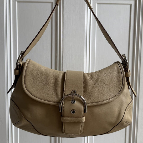 Coach Soho Leather Butter Yellow Shoulder Bag
