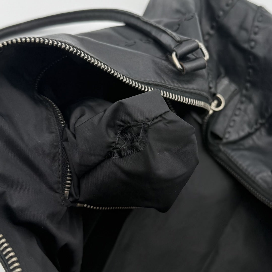 Archive Miu Miu Black Leather Shoulder Bag