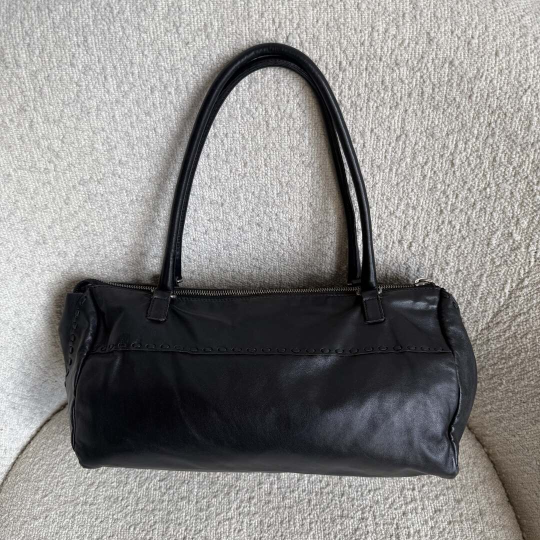 Archive Miu Miu Black Leather Shoulder Bag