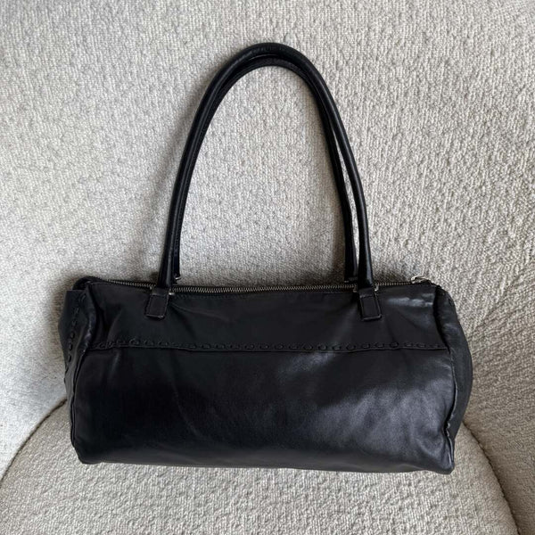 Archive Miu Miu Black Leather Shoulder Bag