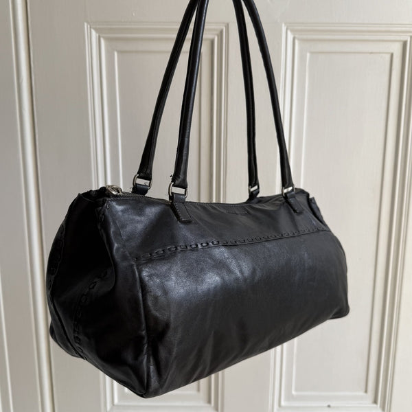 Archive Miu Miu Black Leather Shoulder Bag