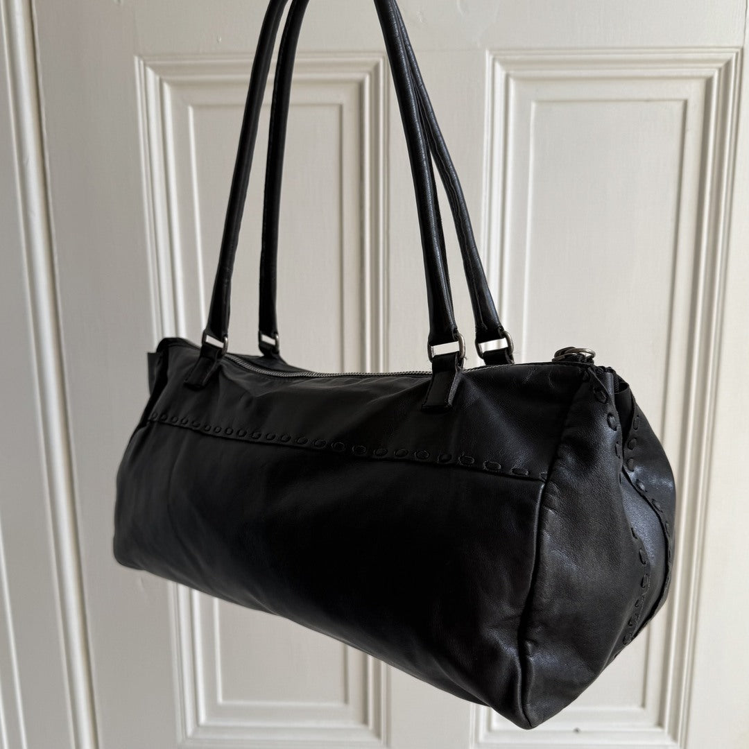Archive Miu Miu Black Leather Shoulder Bag