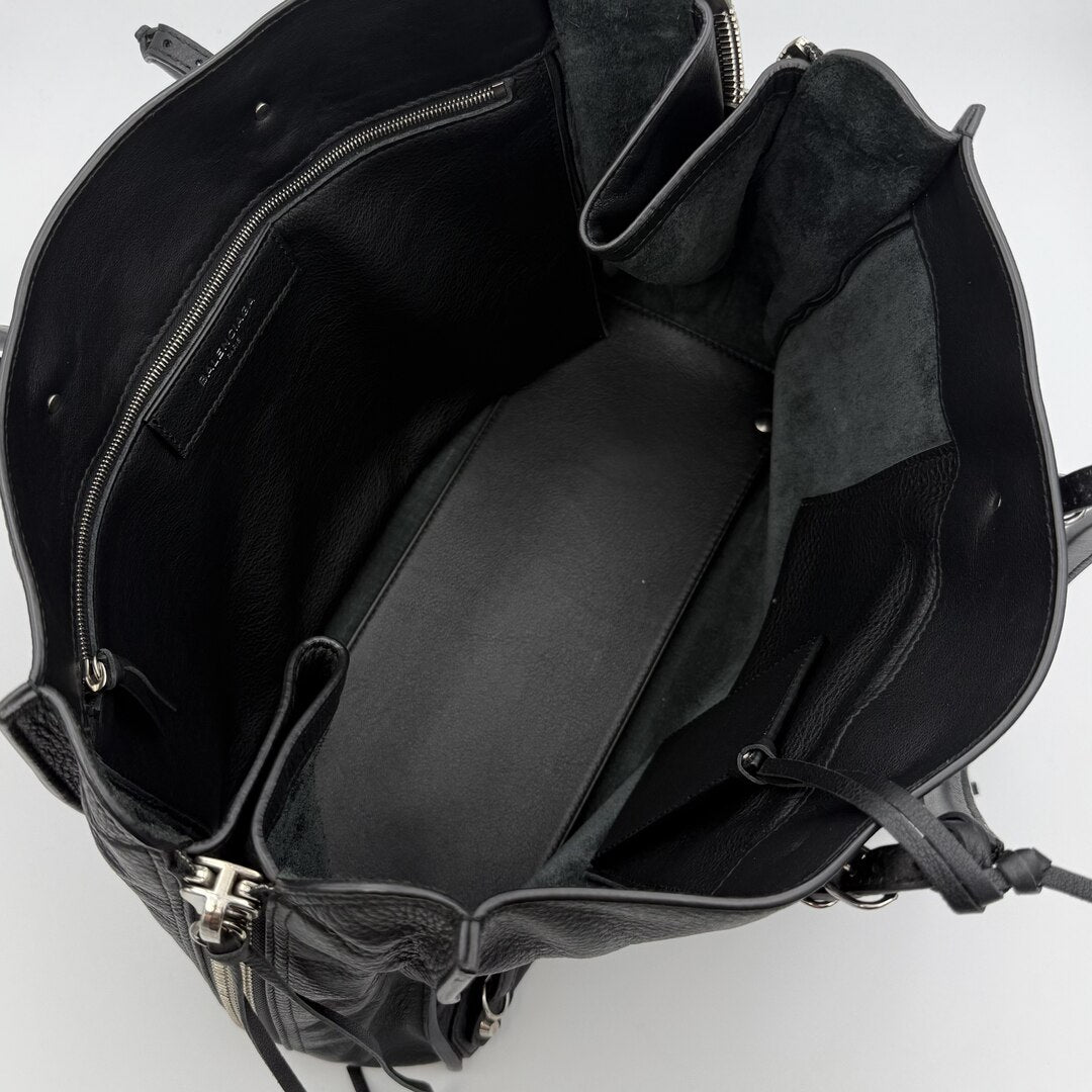 2011 Balenciaga Papier Black Leather Tote Bag