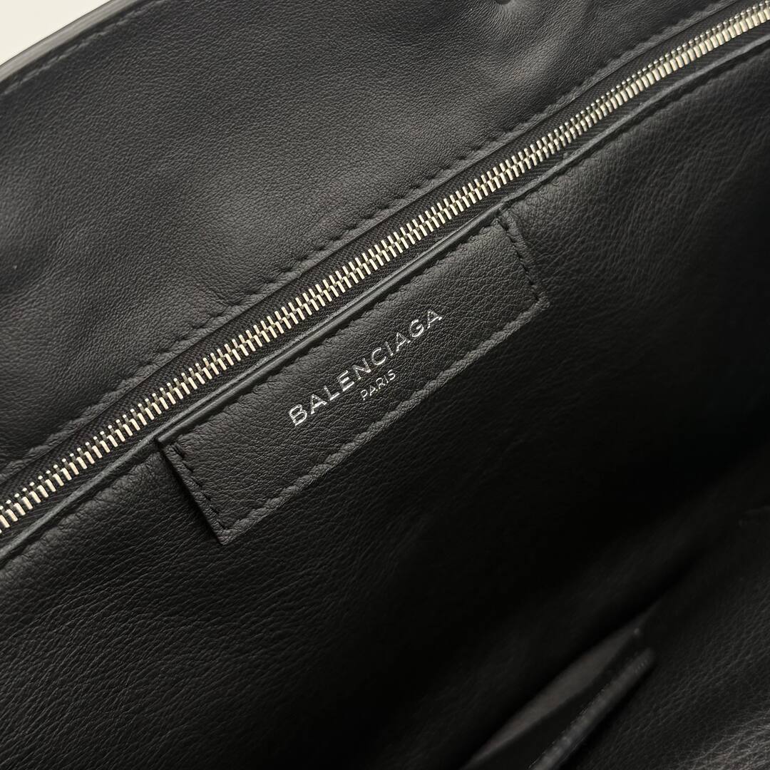2011 Balenciaga Papier Black Leather Tote Bag