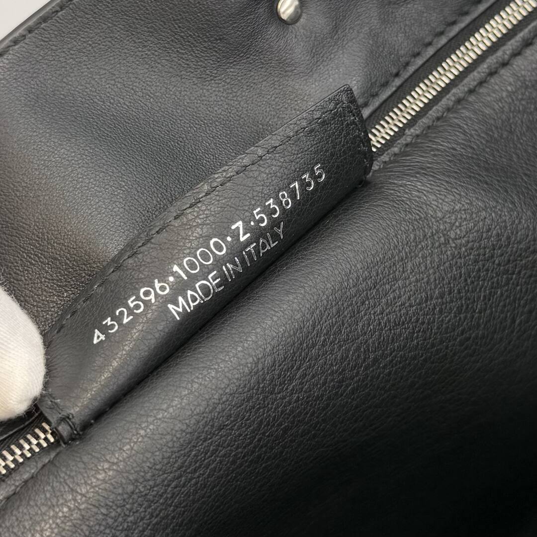 2011 Balenciaga Papier Black Leather Tote Bag