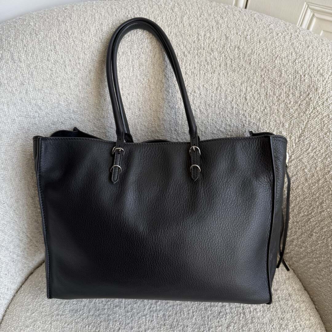 2011 Balenciaga Papier Black Leather Tote Bag