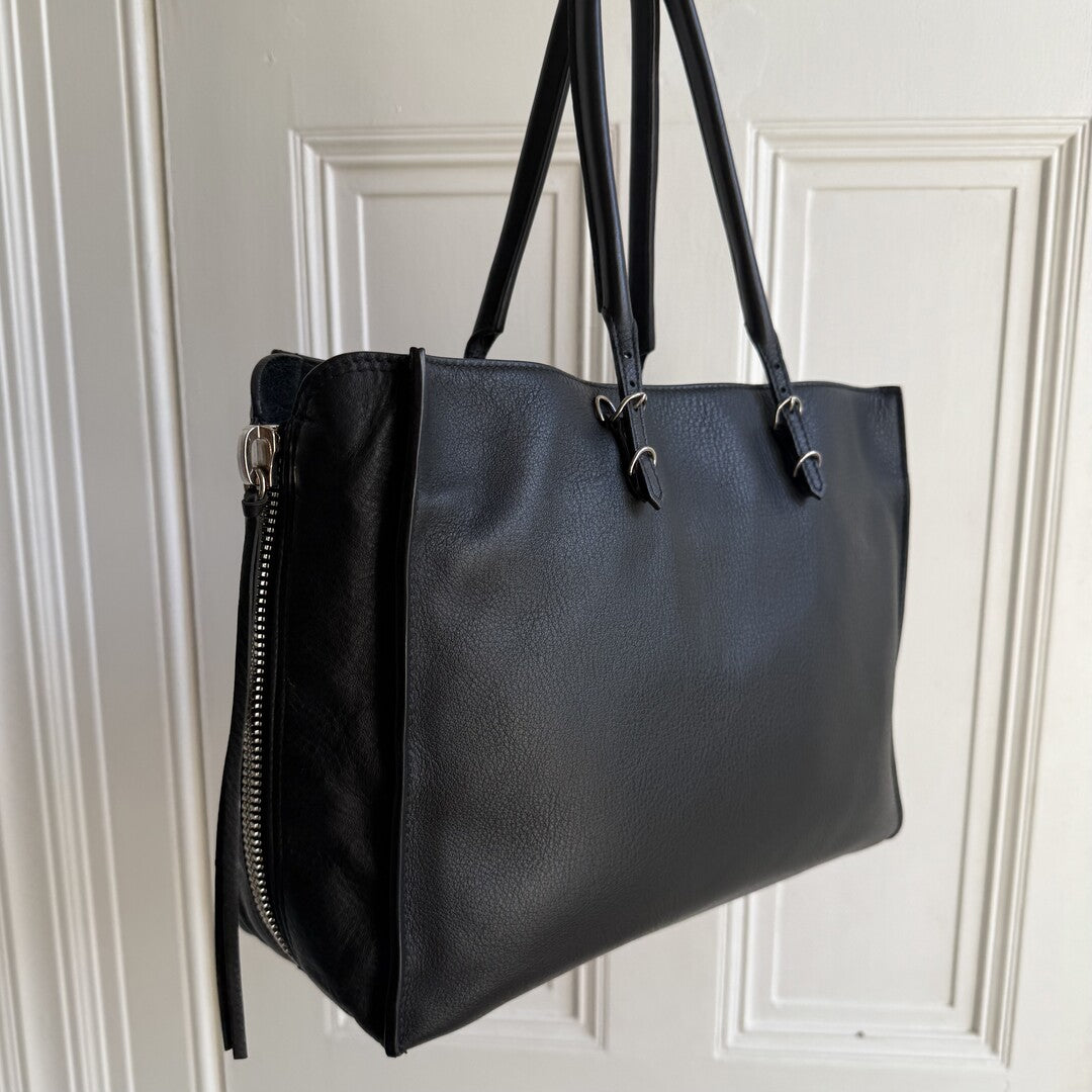 2011 Balenciaga Papier Black Leather Tote Bag