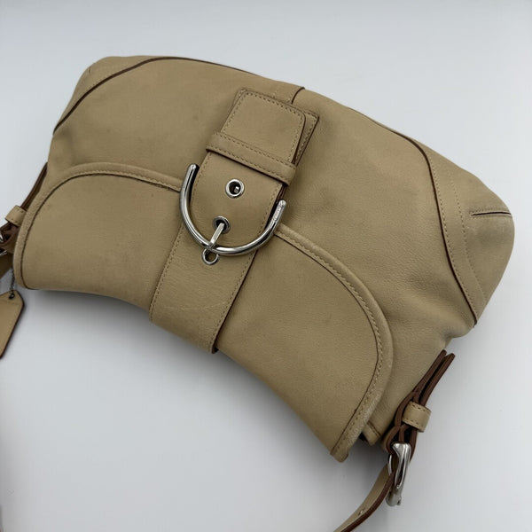Coach Soho Leather Butter Yellow Shoulder Bag