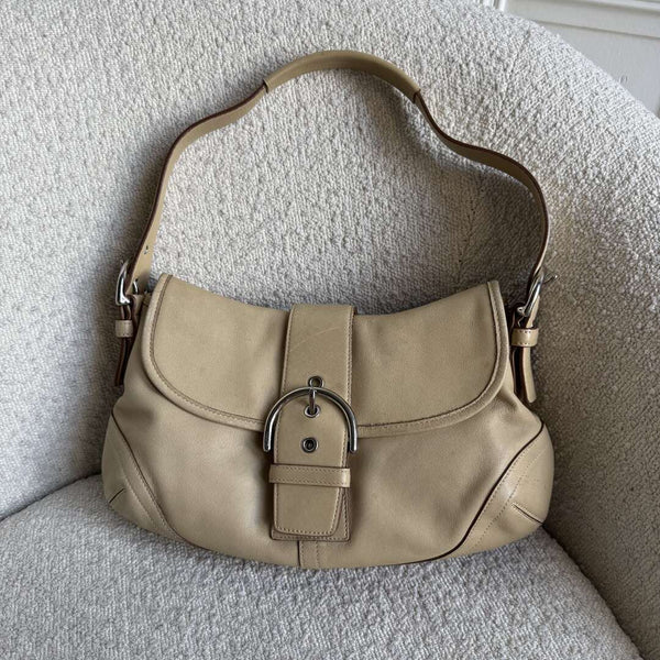 Coach Soho Leather Butter Yellow Shoulder Bag