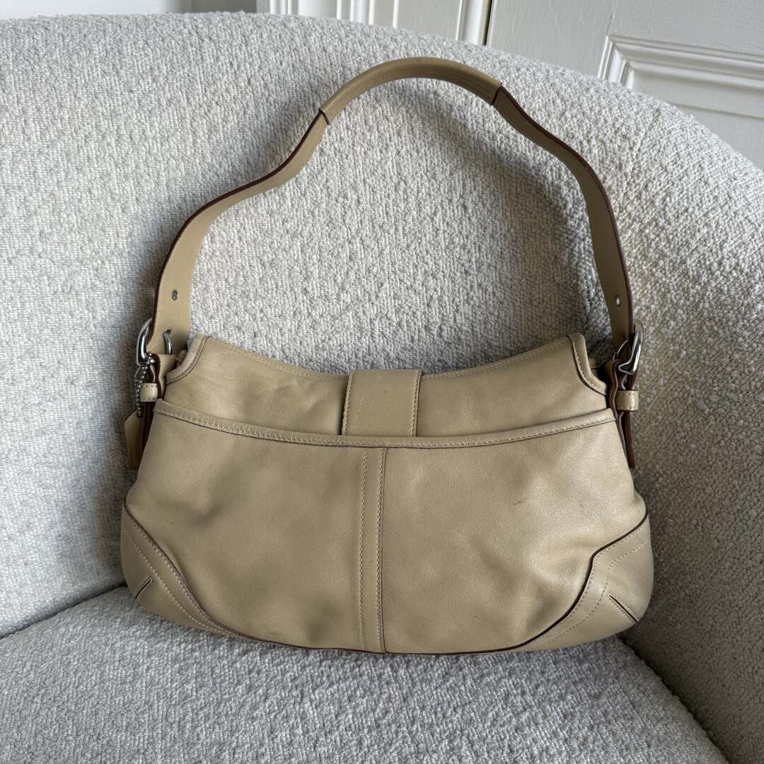 Coach Soho Leather Butter Yellow Shoulder Bag