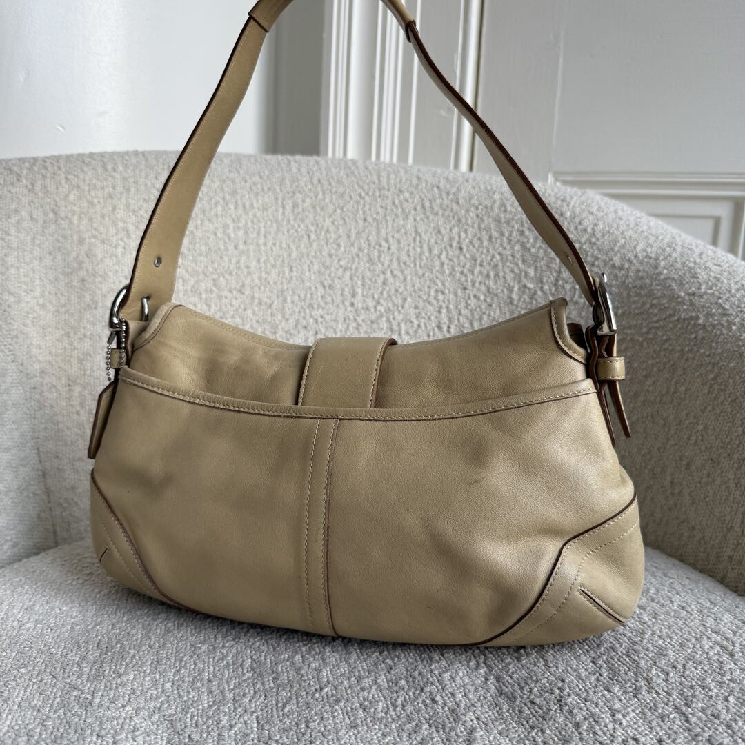 Coach Soho Leather Butter Yellow Shoulder Bag