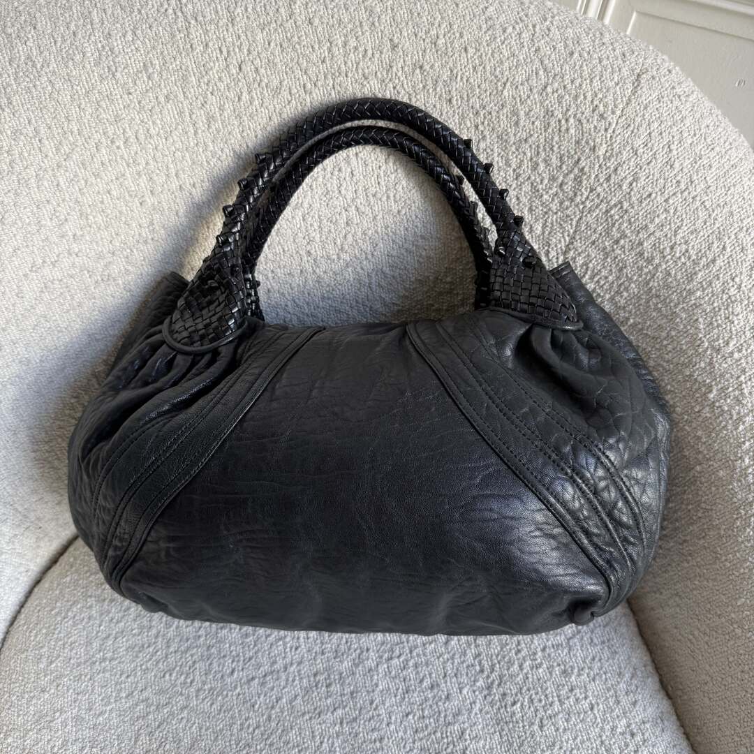 Fendi Spy Black Leather Handbag