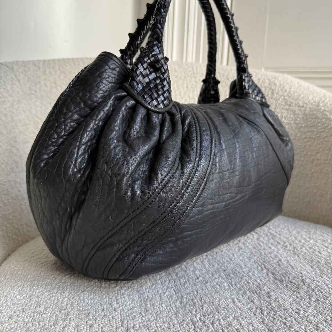 Fendi Spy Black Leather Handbag