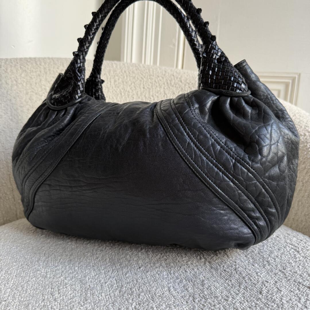 Fendi Spy Black Leather Handbag