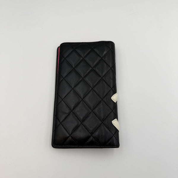 2010 Chanel CC Cambon Black Leather Wallet
