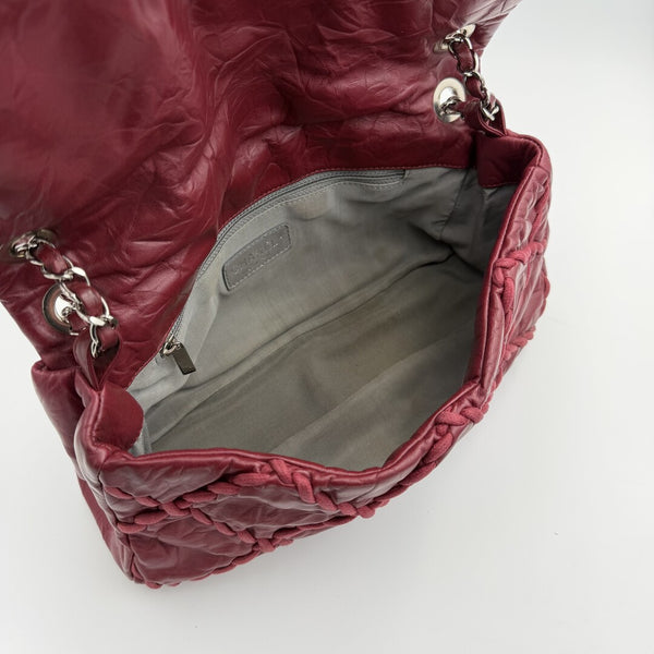 2011 Chanel CC Ultra Stitch Chain Bordeaux Flap Shoulder Bag