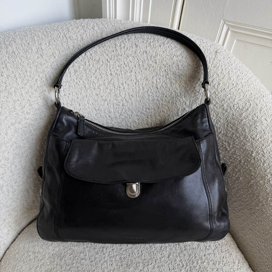 Prada City Nappa Leather Black Shoulder Bag
