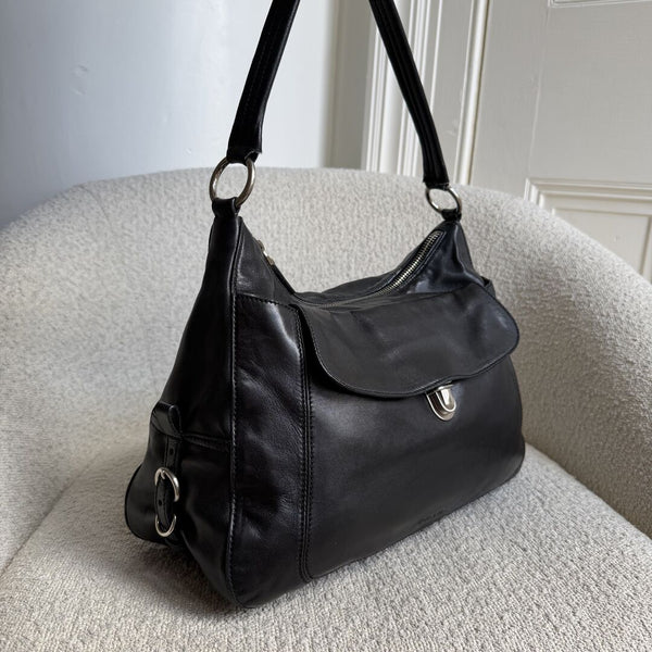 Prada City Nappa Leather Black Shoulder Bag