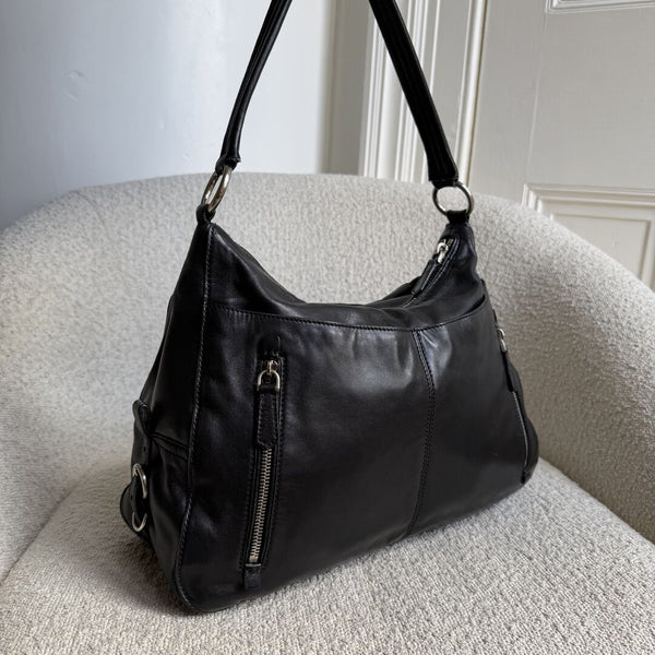 Prada City Nappa Leather Black Shoulder Bag