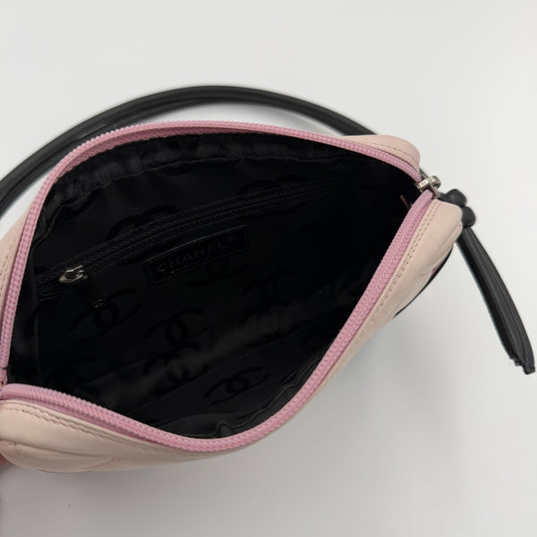 2004 Chanel Cambon Quilted Pink Mini Shoulder Bag