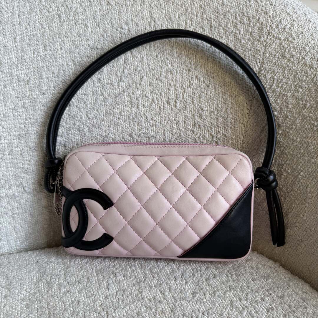 2004 Chanel Cambon Quilted Pink Mini Shoulder Bag