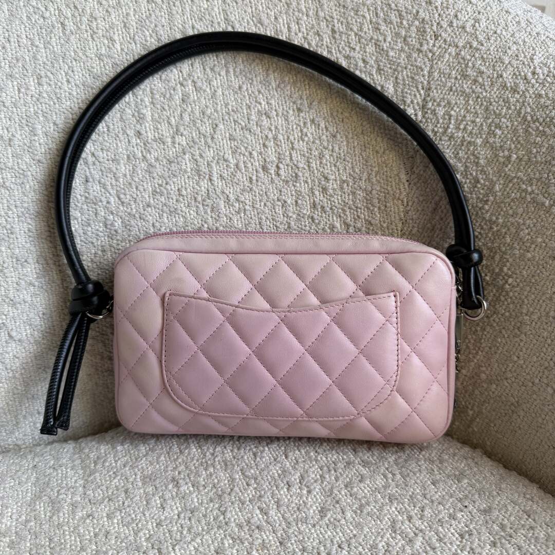 2004 Chanel Cambon Quilted Pink Mini Shoulder Bag