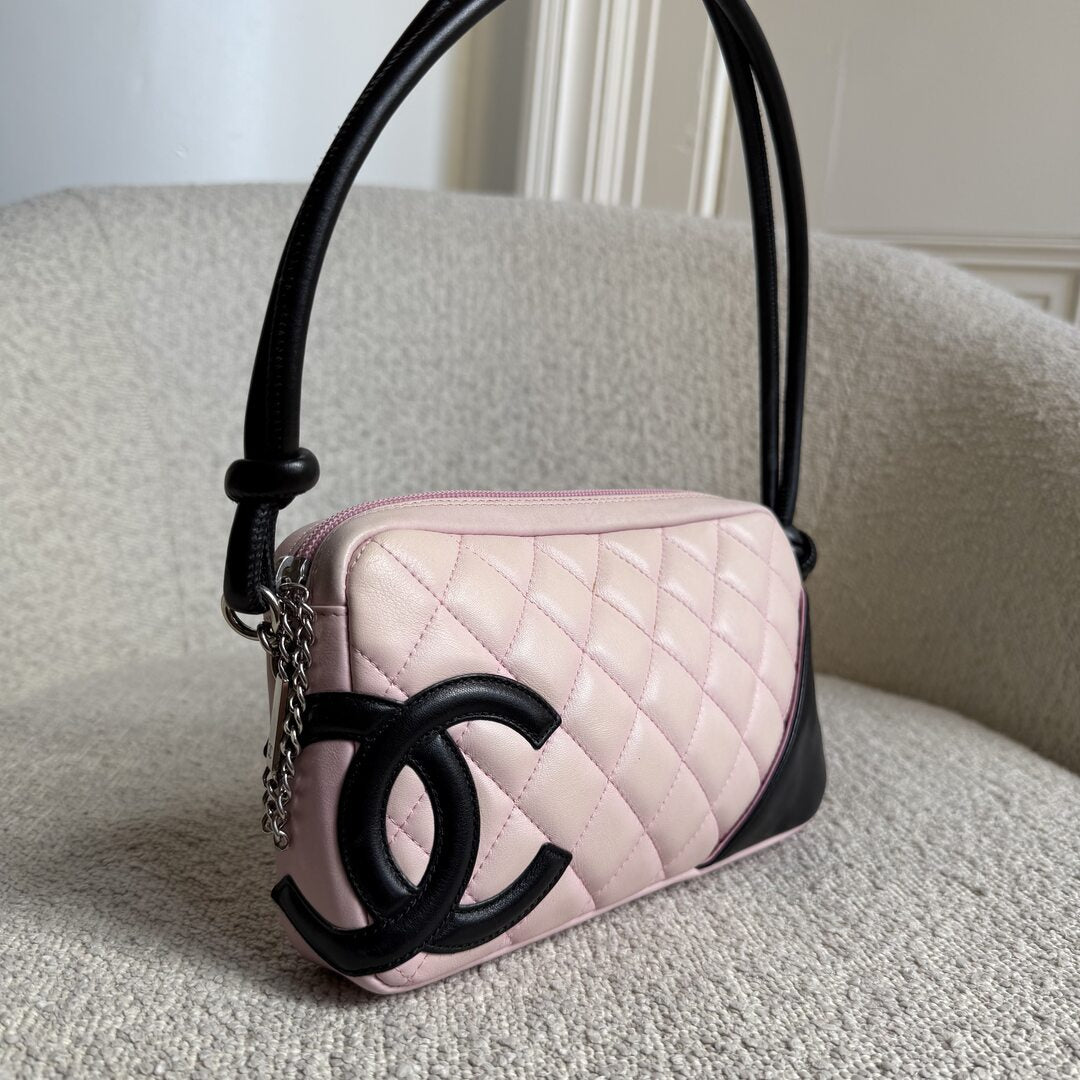 2004 Chanel Cambon Quilted Pink Mini Shoulder Bag