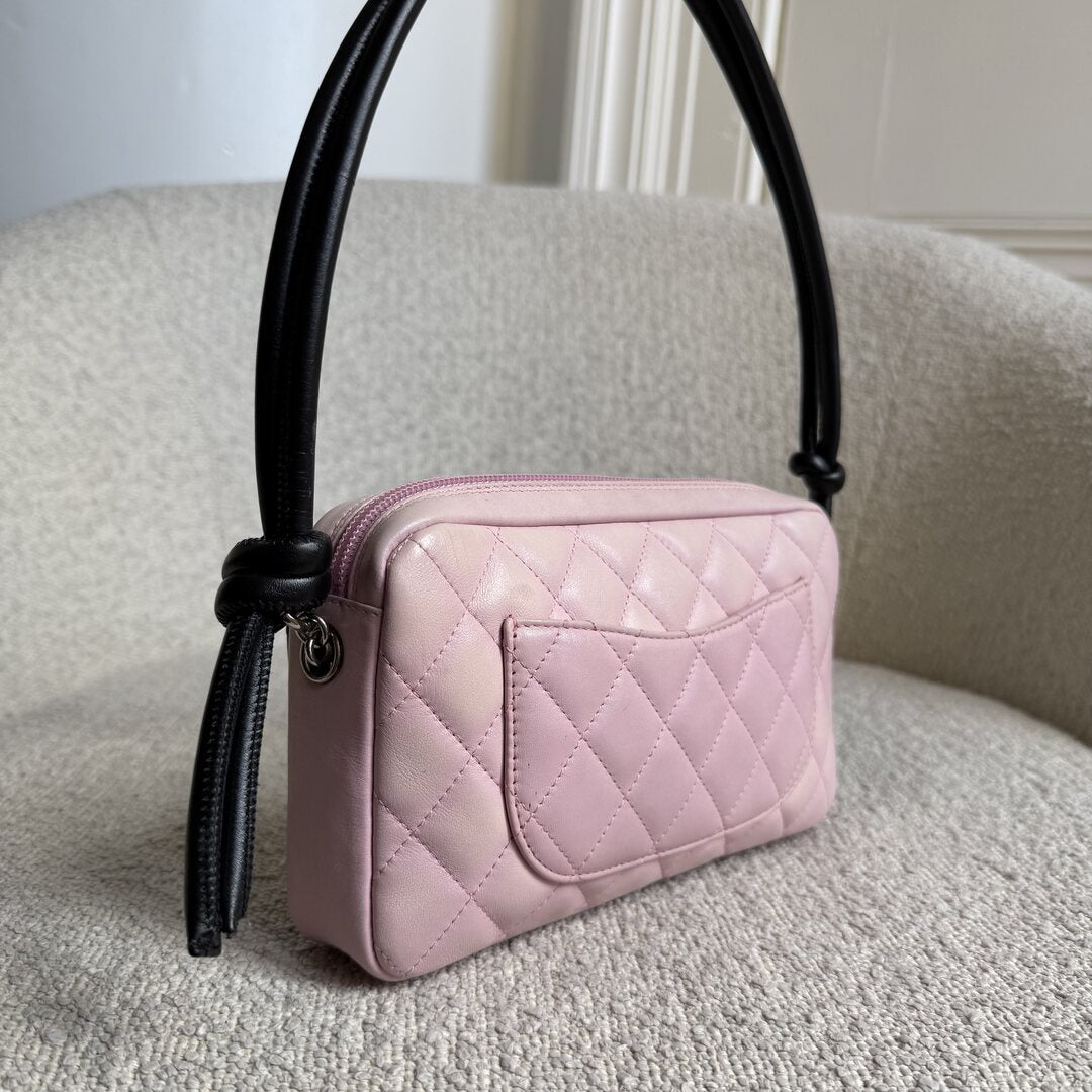 2004 Chanel Cambon Quilted Pink Mini Shoulder Bag