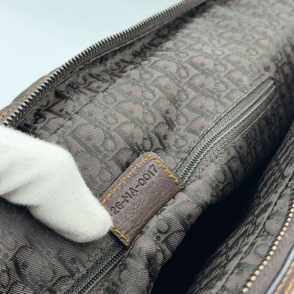 Dior Gaucho Double Saddle Dark Brown Leather Shoulder Bag