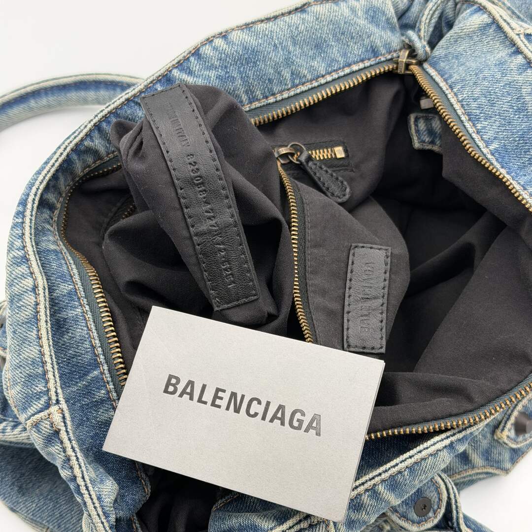 2024 Balenciaga Le City Blue Denim Bag