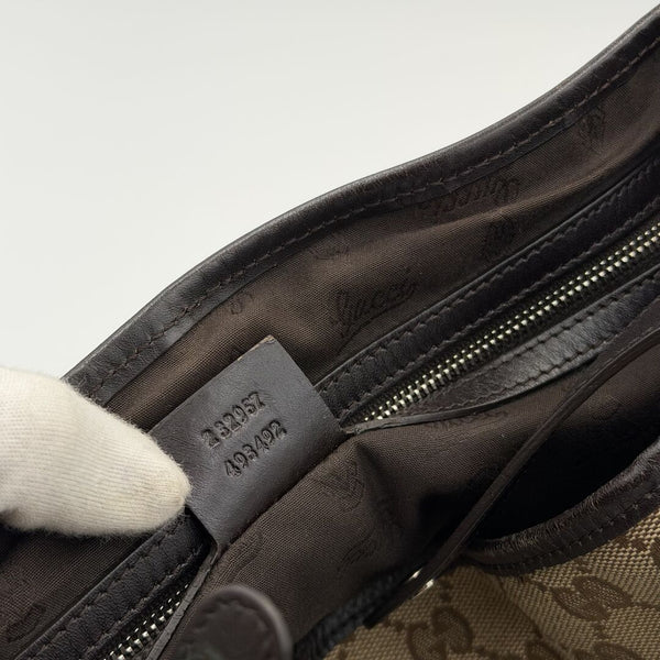 Gucci GG Twins Black Leather Tote Bag