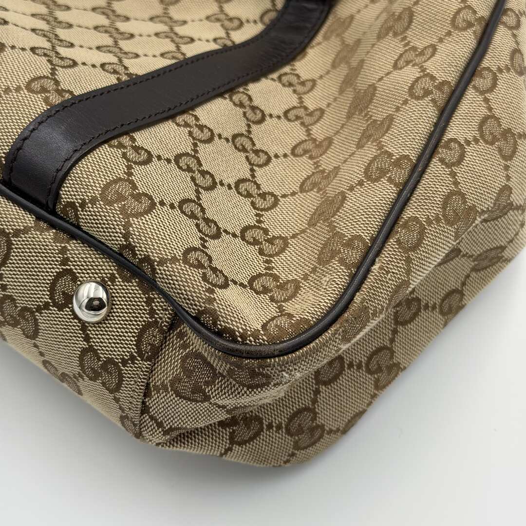Gucci GG Twins Black Leather Tote Bag