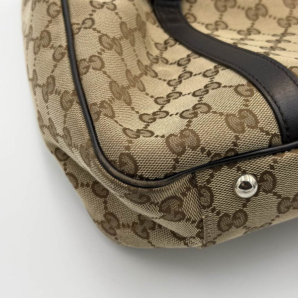 Gucci GG Twins Black Leather Tote Bag