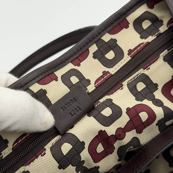 Gucci Guccissima Princy Brown Leather Tote Bag