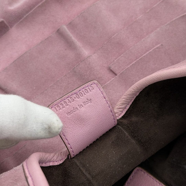YSL Saint Tropez Suede Leather Pink Shoulder Bag