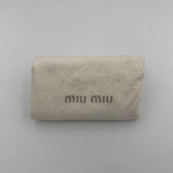 Archive Miu Miu Cow Print Denim Shoulder Bag