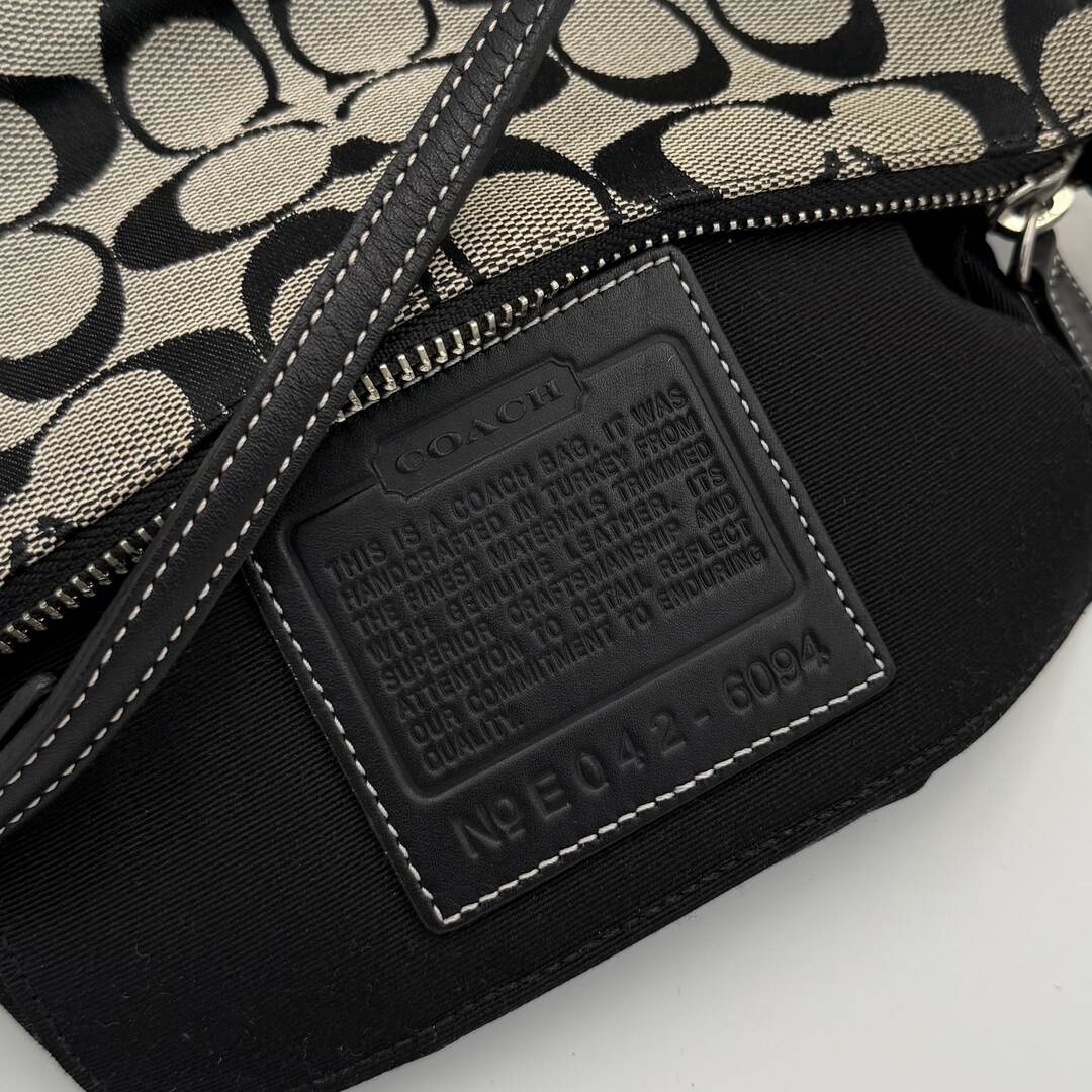 Coach Signature Demi Black Shoulder Bag